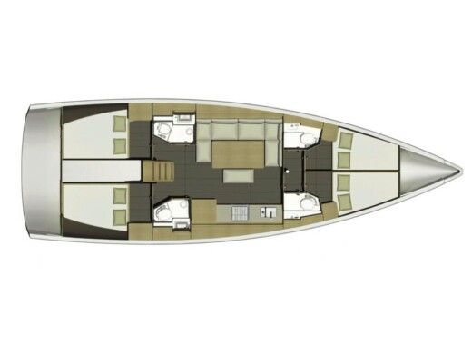 Planimetria della Dufour 460 GL VERA